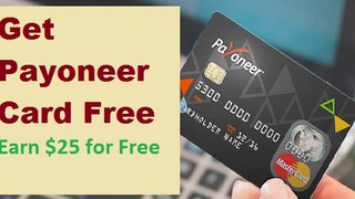 Get Free Payoneer Master Card at Home