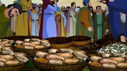 Bible stories for children - Jesus Walks on water ( English Cartoon Animation )