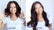 Avant et Après avec Luxy Hair Extensions