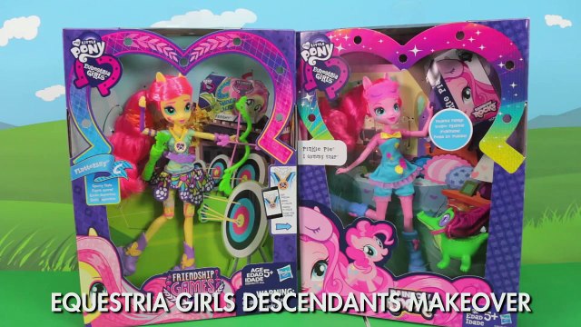 MLP Makeovers Mal & Evie Equestria Girls are Descendants. DisneyToysFan.
