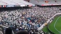 Sri Lankan fans escorted away by Eden Park police for misbehaving on Sri Lanka defeat