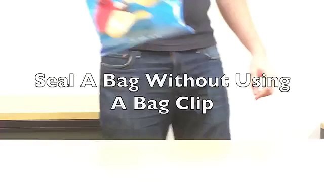 How To Seal A Bag Of Chips Without Using A Bag Clip [Low, 360p]