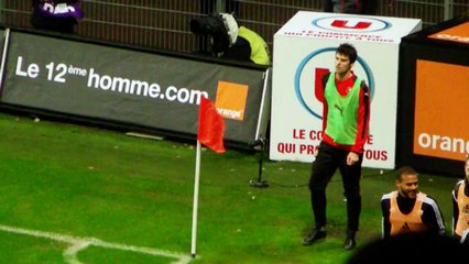 09/01/16 : SRFC-FCL : Gourcuff à l'échauffement