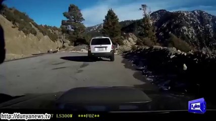Driver is insane! - Car Crash into ditch video gone viral!