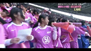 20160110 高校女子サッカー決勝 藤枝順心vs神村 前半3分30秒の攻防