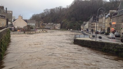 Quimperlé : la Laïta a frisé les 3,40 m ce matin à 6h