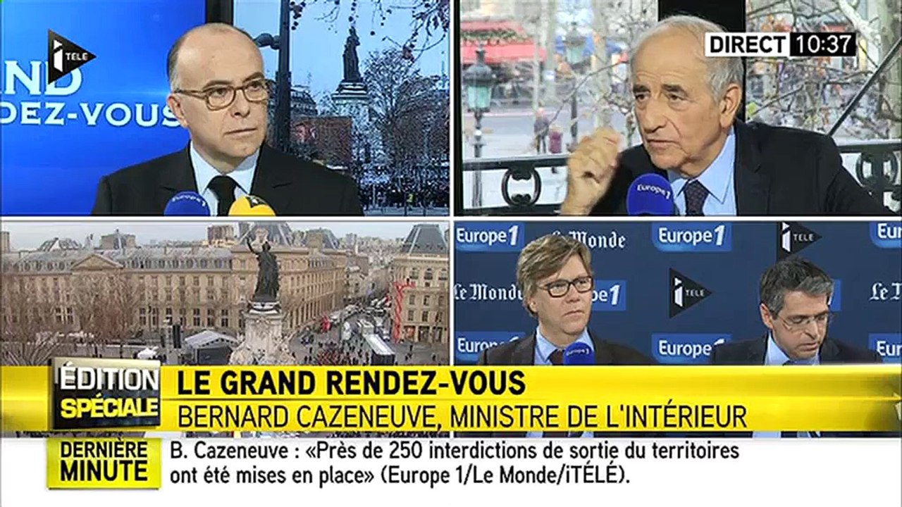 Où il fut question de la collection de chapeaux de Cazeneuve en direct à la télé