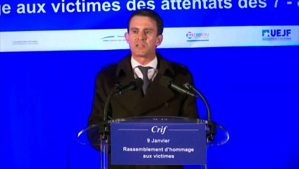 Valls rend hommage aux victimes de l'Hyper Cacher