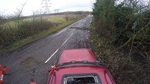 Landrover takes on Yorkshire floods