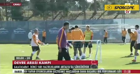 Galatasaray hazırlıklarını sürdürdü