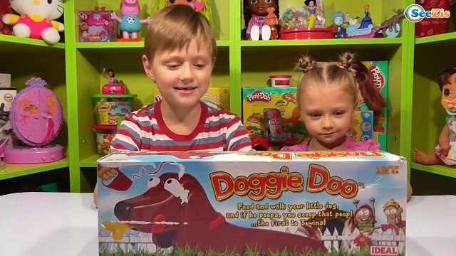 ✔ DOGGIE DOO. Игорек и Ярослава распаковывают новую игрушку - Igorek with Yaroslava unboxing new toy