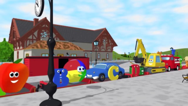 Мультик про паровозик: Учим английский алфавит Т с паровозиком Шонни: Развивающий мультик