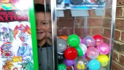 Emptying a Vending Machine w  $150 to Spend! Toy Haul + Donations w  Skylander Boy and Girl