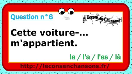 Test Top Chrono - la/l'a/l'as/là