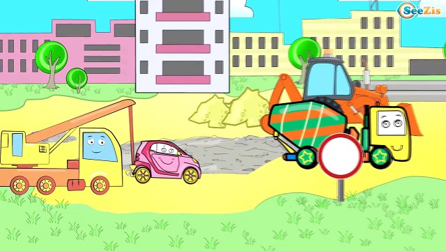✔ Мультики про машинки Все Серии Подряд. Бульдозер расчищает строительную площадку - Car Cartoons ✔