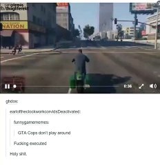 GTA's cops Thug Version... Crazy move