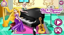 Elsa & Rapunzel Piano Contest - Cartoon Video Games For Girls