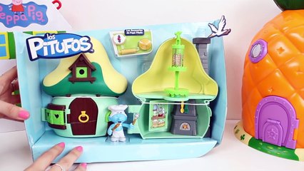 Peppa Pig House SpongeBob Pineapple House The Smurfs House Playsets Casa de Peppa Toy Videos