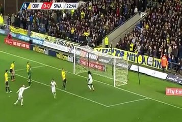 Jefferson Montero Goal 0:1 / Oxford United vs Swansea City FC (FA Cup) 10.01.2016 HD