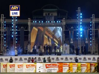 Governor Sindh Played Guitar on National Anthem of Pakistan in Karachi Kings Concert