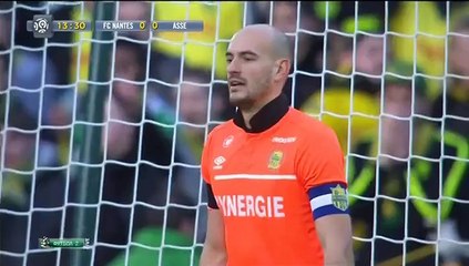 Nolan Roux Penalty Goal - Nantes 0-1 Saint-Étienne - 10-01-2015