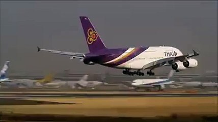 Gaint Airplane almost crashed while landing