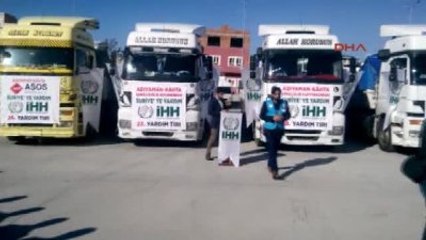 Adıyaman Kahta'dan Suriye'ye 4 Tır Un Gönderildi