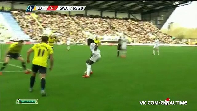 Bafetimbi Gomis Goal - Oxford Utd 3 - 2 Swansea - 10-01-2016