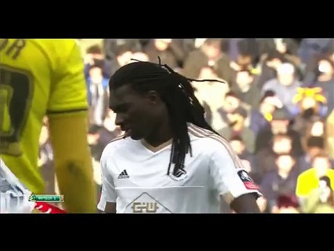 3-2 Bafétimbi Gomis Goal England FA Cup Round 3 - 10.01.2016, Oxford United 3-2 Swansea City