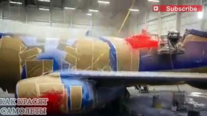 Как красят самолеты / Painting an airplane
