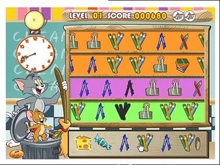 мультик игра Том и Джерри игра уборка в классе расставь предметы до звонка часть 2