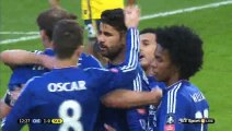 Diego Costa Goal - Chelsea 1-0 Scunthorpe - 10-01-2016