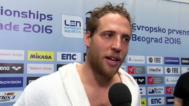 Interviews after Spain won by 13:4 against Slovakia – Men Preliminary, Belgrade 2016 European Championships