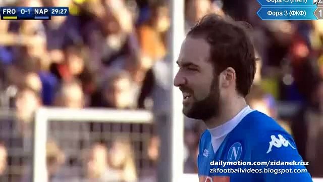 0-2 Gonzalo Higuain - Frosinone v. Napoli 10.01.2016 HD