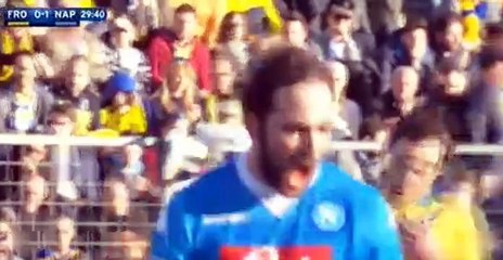 Gonzalo Higuain Penalty Goal ~ Frosinone Calcio vs Napoli 0-2