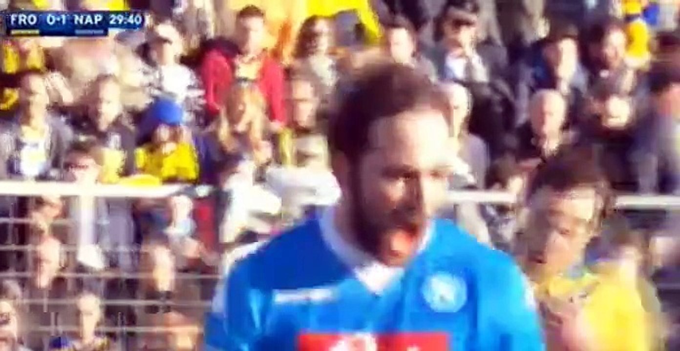 Gonzalo Higuain Penalty Goal ~ Frosinone Calcio vs Napoli 0-2