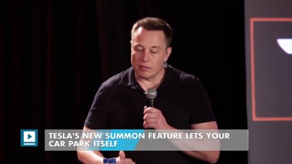 Tesla's new Summon feature lets your car park itself