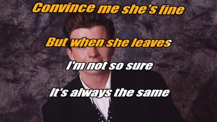 Rick Astley - Cry for help - karaoke letra