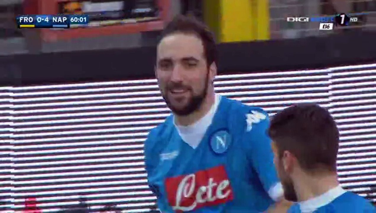Gonzalo Higuaín Goal - Frosinone 0-4 Napoli - 10-01-2016