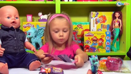 ✔ Кукла Беби Борн. Ярослава открывает сюрпризы Safiras и Shopkins - Doll Baby Born with Yaroslava ✔