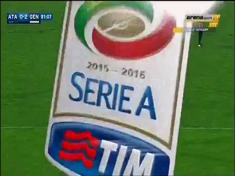 0-2 Leonardo Pavoletti Goal Italy Serie A - 10.01.2016, Atalanta Bergamo 0-2 Genoa