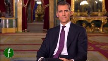 Le Roi Felipe VI d'Espagne chante un Boléro dans son discours