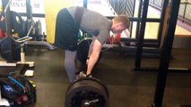 535 lbs (243  kg) deadlift PR at 191 lb BW w/ straps