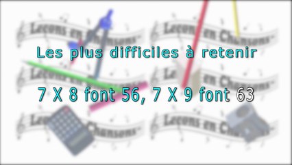 Table de 7 - karaoké - Leçons en Chansons