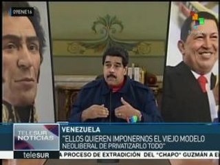 Maduro denuncia que la derecha busca regresar a Vzla al neoliberalismo
