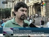 Brasil: reprimen en Sao Paulo protestas contra el alza al transporte