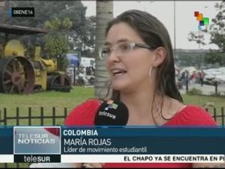Colombianos pugnan por la solución de conflictos sociales