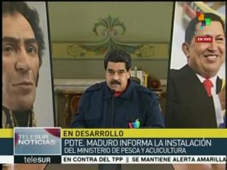 Maduro anuncia la instalación del Ministerio de Pesca y Acuicultura