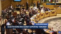 Saudi FM warns Iran against supporting 'terrorism'