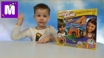 Ненамокающий песок установка для творчества с пиратом и цветным песком Aqua Sand unboxing set